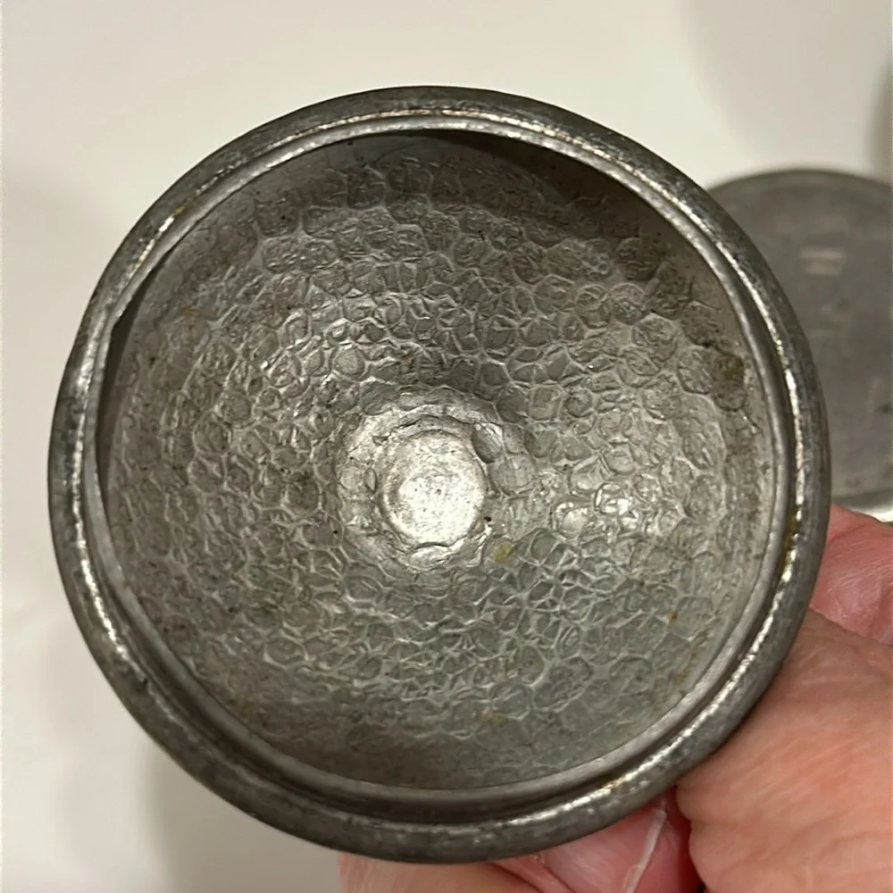 Vintage Art Deco Tea Service/Set GERO Holland Hand Hammered Pewter